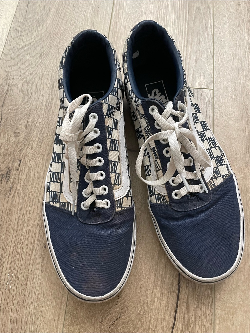 Vans old skool sk8 lo era checkered canvas suede skateboard shoes men’s 11